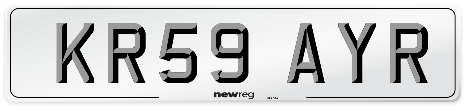 KR59 AYR Number Plate from New Reg